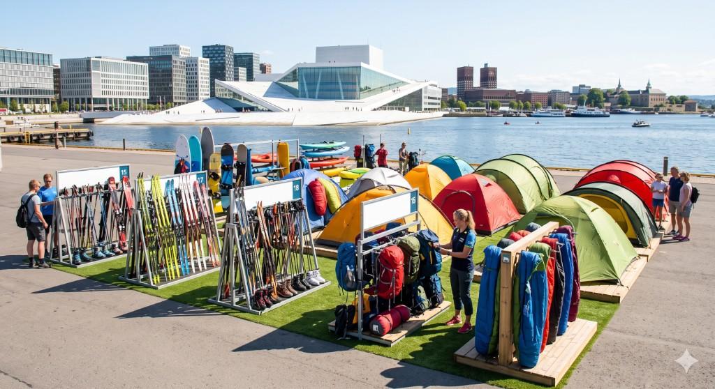 Friluftsutstyr til leie i Oslo — telt, ski og mer