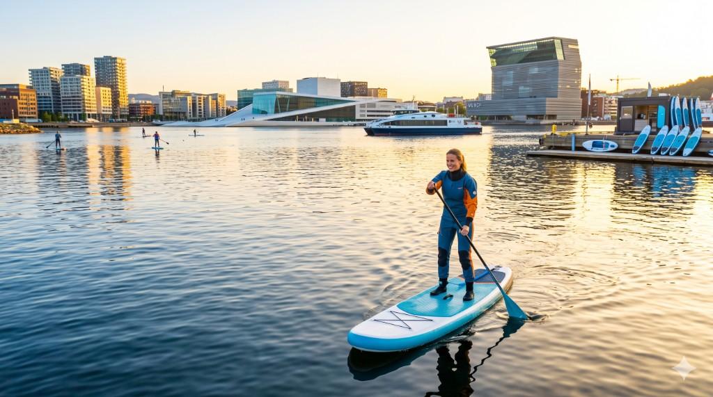 Lei SUP-brett i Oslo — stand up paddling på Oslofjorden 2026