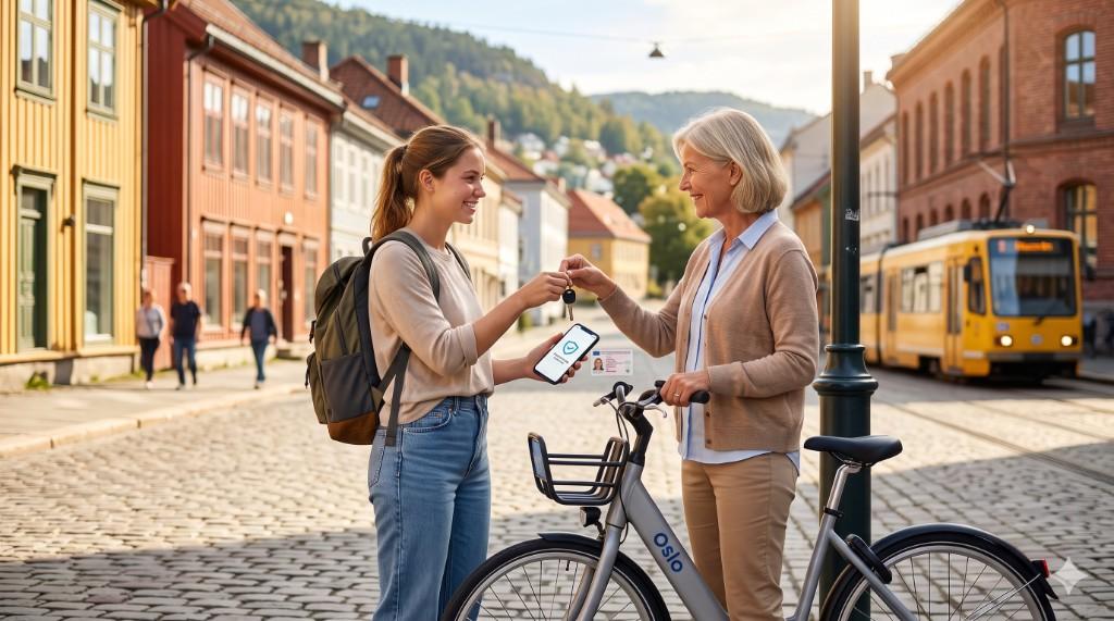 To personer som håndhilser — symbol på trygg utleie mellom naboer