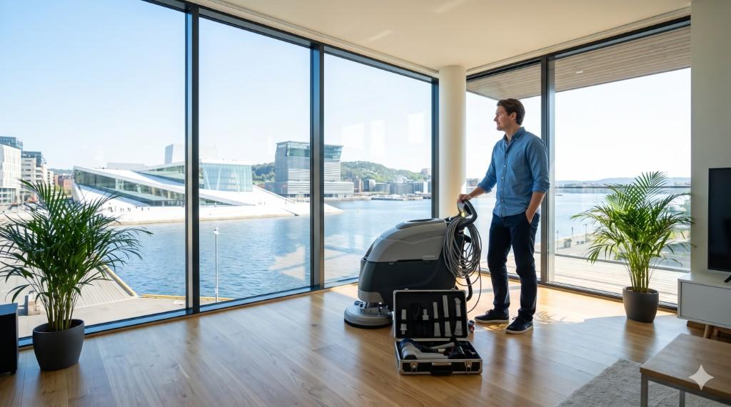 Lei rengjøringsutstyr i Oslo — og få hjemmet skinnende rent uten å kjøpe dyrt utstyr