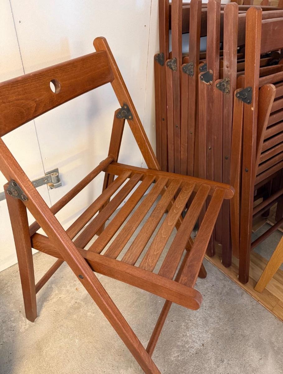 Teak Klappstoler – bilde 1